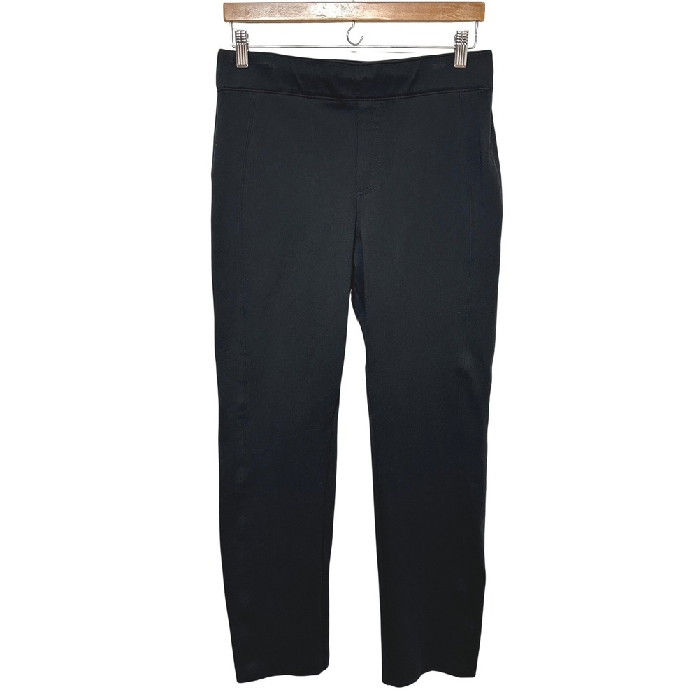 Spanx Supersmooth Perfect Fit Ponte Slim Straight Pant 20254R Womens Large Black